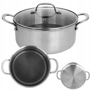 Garnek  indukcja struktura plastra miodu 24CM 4,3L HEXAGONAL HYBRID