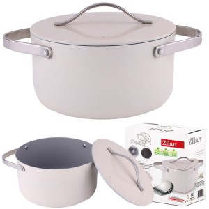 Garnek indukcja 24CM 5,2L  non stock BEIGE CHEF